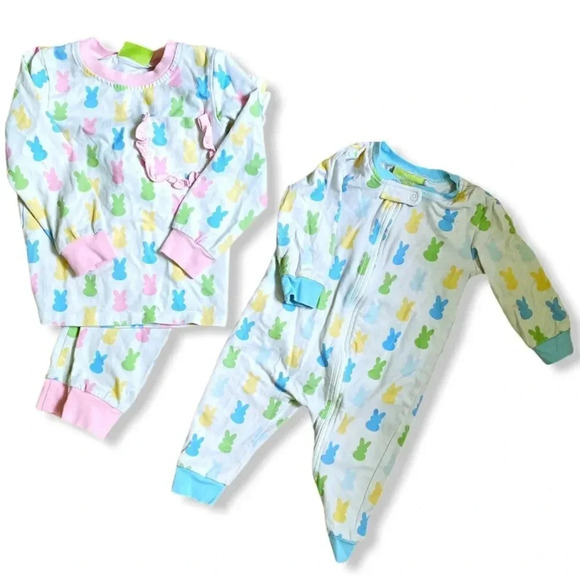 Classic Whimsy | Blue Peeps Easter Pajamas (12 m) - Picture 5 of 5